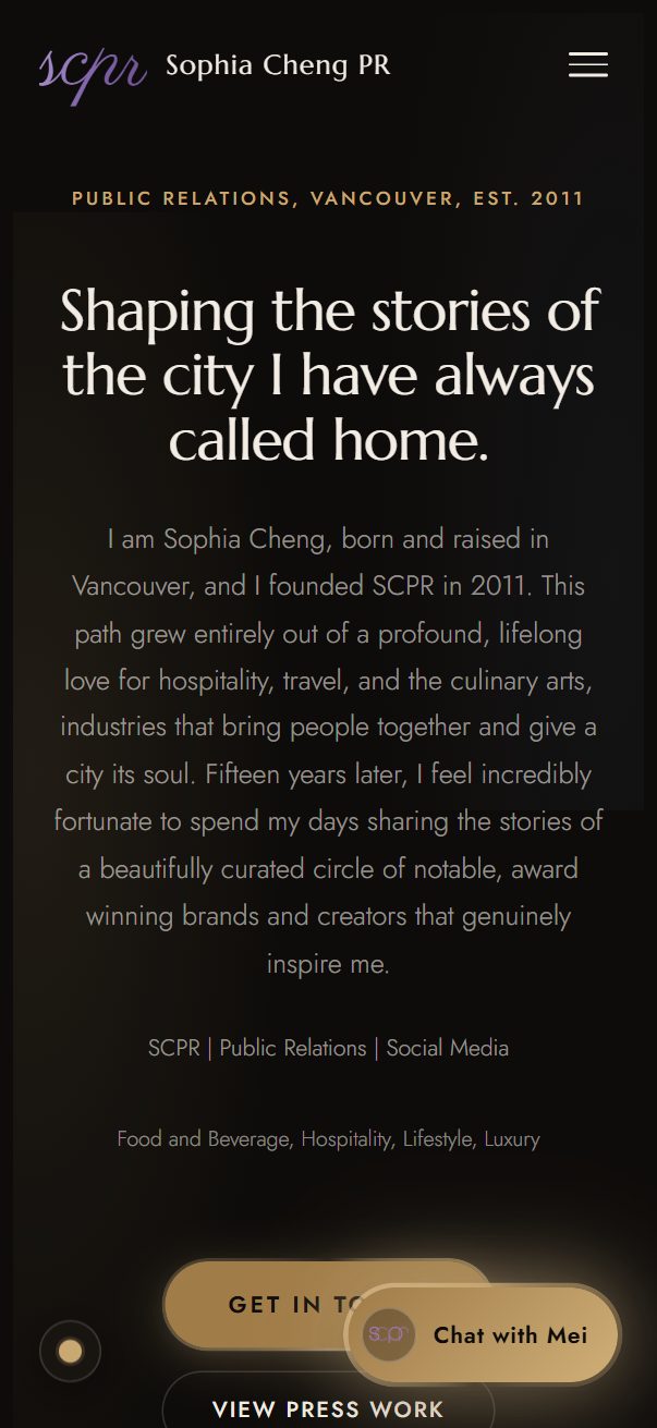 Sophia Cheng PR mobile view 1