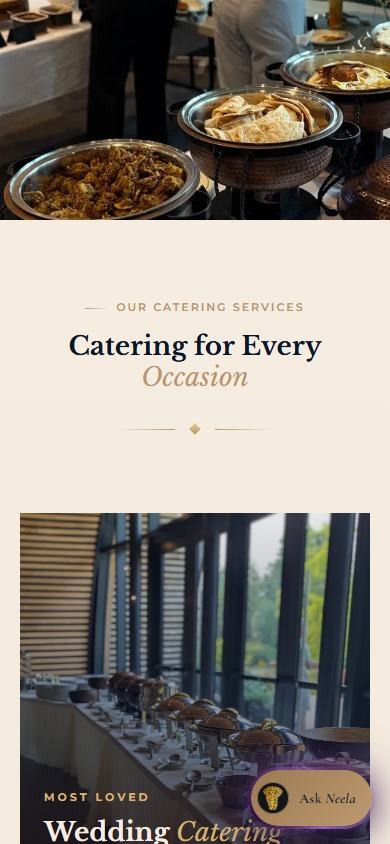 Sula Catering mobile view 3